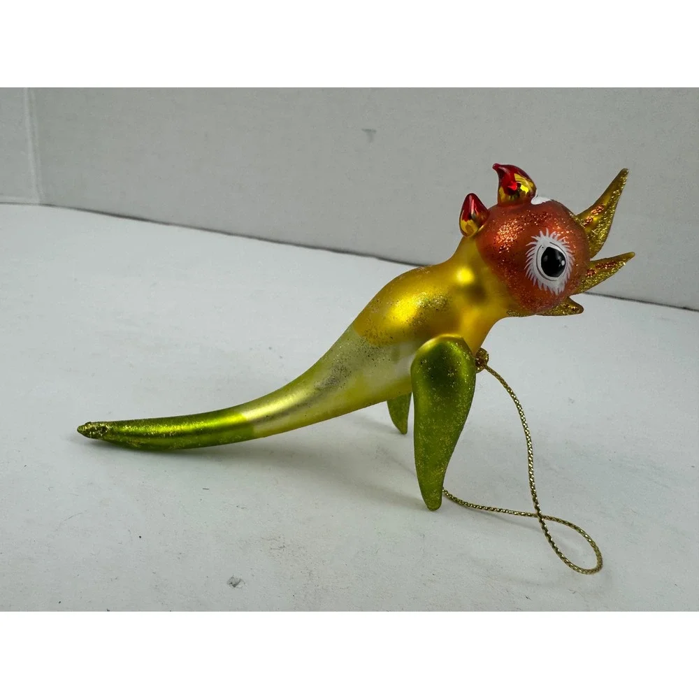 Vintage Blown Glass Parrot Bird Polly Slavic Treasures Christmas Ornament